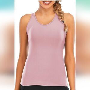 Gardenwed Racerback Tanktop. Pink Size Large: Built-in Bra. Excellent Condion
